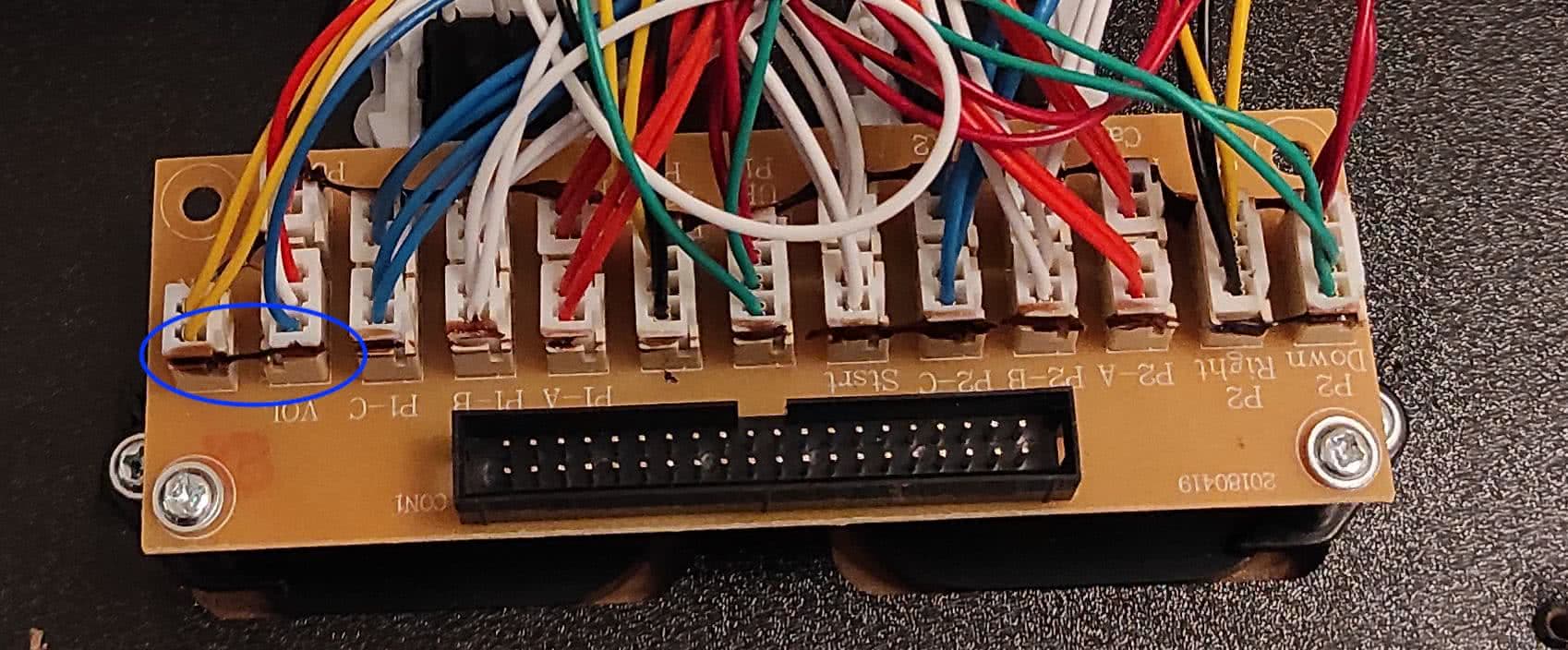 Colle sur les connecteurs